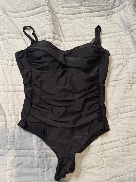 Shade & Shore Other - Shade & Shore Black One-Piece Swimsuit with Gold Accent